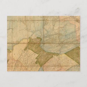 A Map of The State of Pennsylvania Postcard