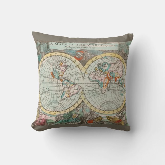 A Map of the World  Cushion (Front)