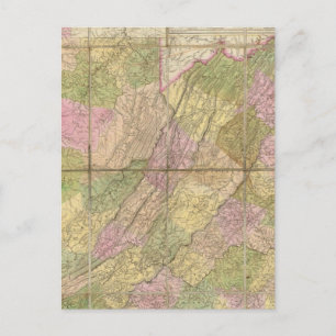 A Map of Virginia Postcard