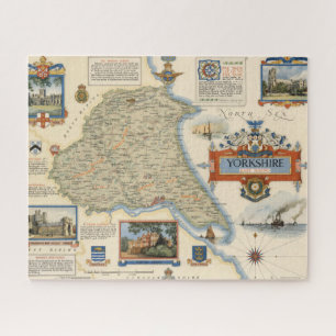 A Map of Yorkshire: East Riding Jigsaw Puzzle