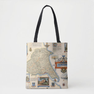 A Map of Yorkshire: East Riding Tote Bag