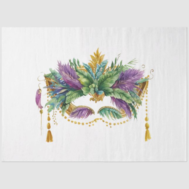 A Mardi Gras Mask Series Design 10 Tissue Paper (Front)