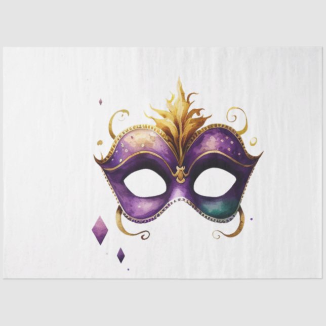 A Mardi Gras Mask Series Design 13 Tissue Paper (Front)
