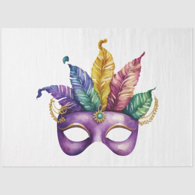 A Mardi Gras Mask Series Design 17 Tissue Paper (Front)