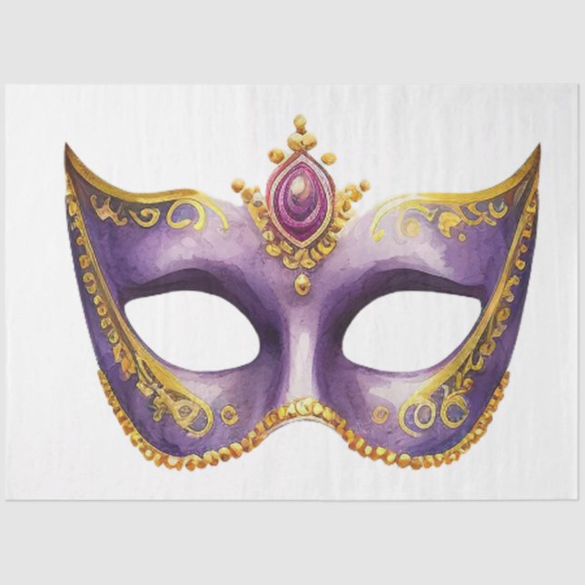 A Mardi Gras Mask Series Design 18 Tissue Paper (Front)