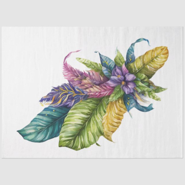 A Mardi Gras Mask Series Design 19 Tissue Paper (Front)