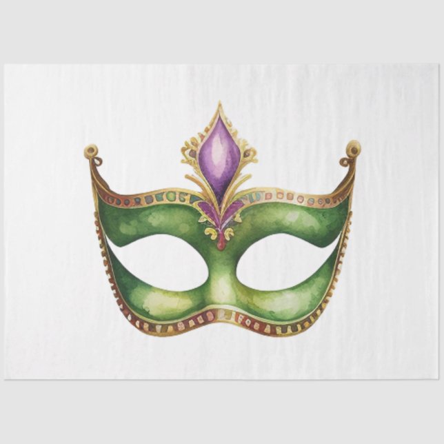 A Mardi Gras Mask Series Design 1 Tissue Paper (Front)