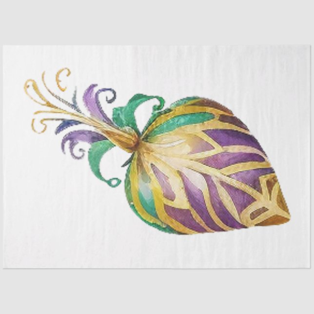A Mardi Gras Mask Series Design 27 Tissue Paper (Front)