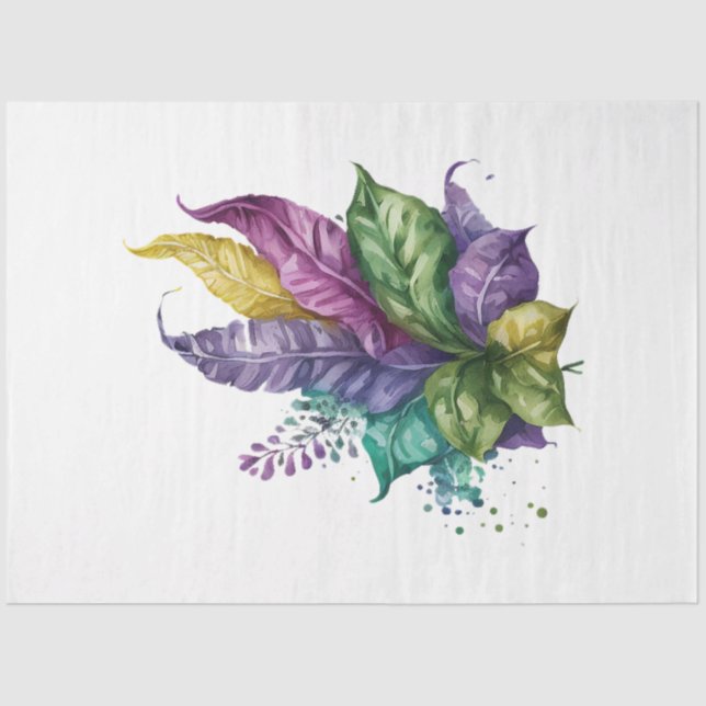 A Mardi Gras Mask Series Design 7 Tissue Paper (Front)