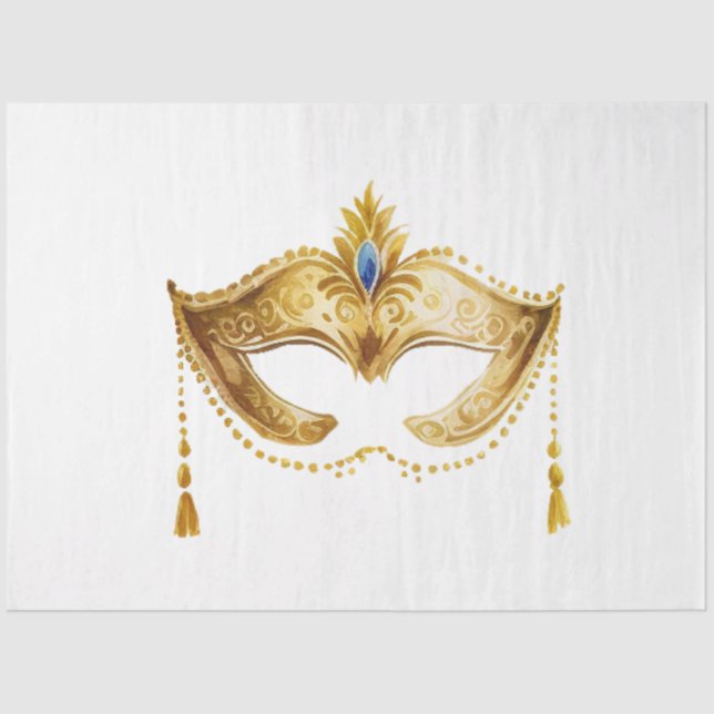 A Mardi Gras Mask Series Design 9 Tissue Paper (Front)