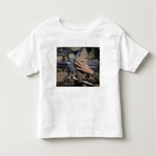 A Marine loads a M-240G machine gun Toddler T-Shirt