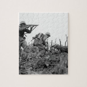 A Marine of the 1st Marine Division _War Image Jigsaw Puzzle