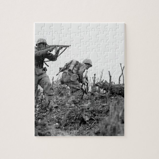 A Marine of the 1st Marine Division _War Image Jigsaw Puzzle (Vertical)