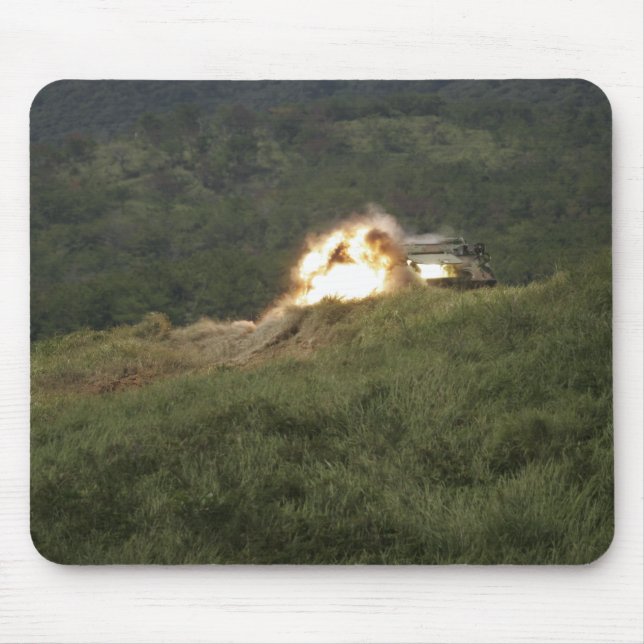 A Marine scores a direct hit Mouse Pad (Front)