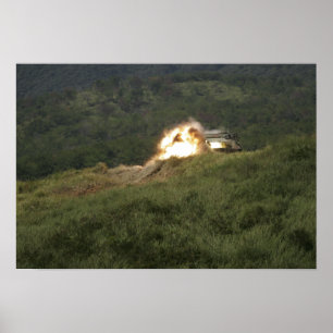 A Marine scores a direct hit Poster