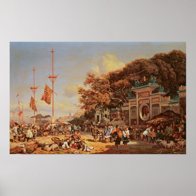 A Market in Macao Poster (Front)