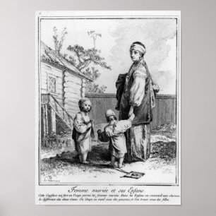 A Married Jewish Woman and her Children Poster