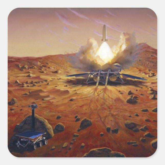 A Mars ascent vehicle Square Sticker (Front)