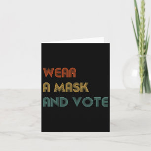 A Mask And Vote Political Election Biden Harris Vo Card