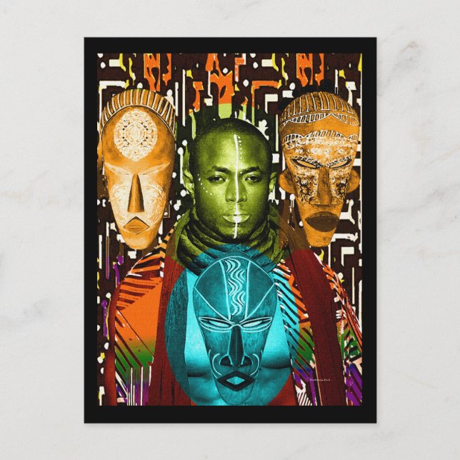 A Mask of Bravery Postcard (Front)