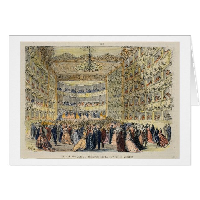 A Masked Ball at the Fenice Theatre, Venice, 19th (Front Horizontal)