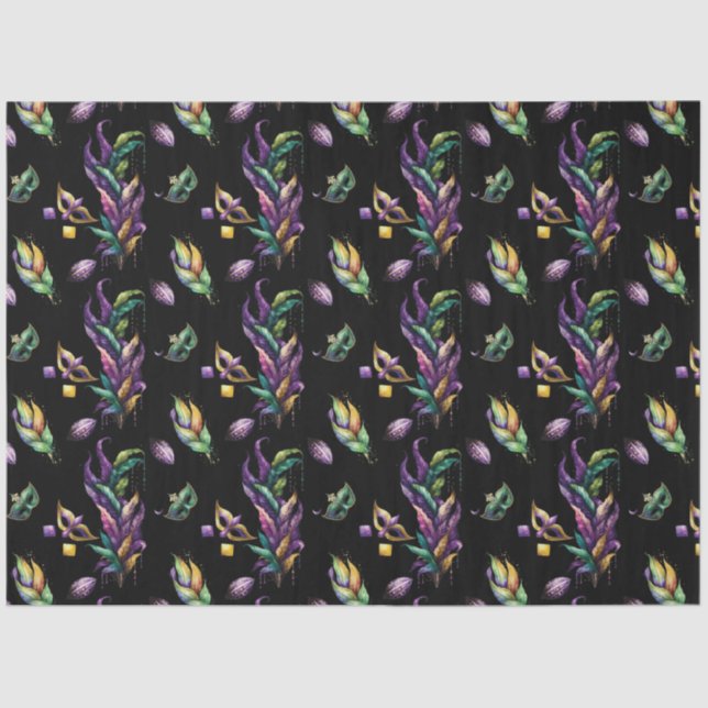 A Masked Mardi Gras Series Design 3 Tissue Paper (Front)