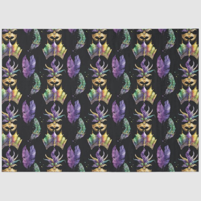 A Masked Mardi Gras Series Design 4 Tissue Paper (Front)