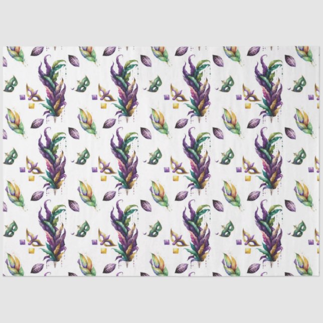 A Masked Mardi Gras Series Design 5 Tissue Paper (Front)