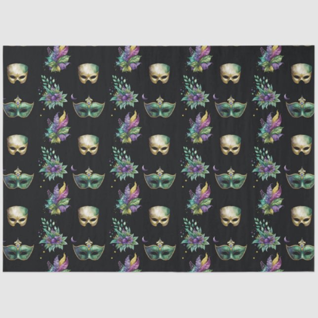 A Masked Mardi Gras Series Design 7 Tissue Paper (Front)