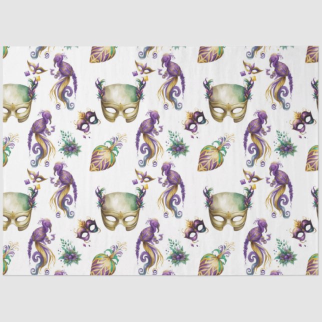 A Masked Mardi Gras Series Design 8 Tissue Paper (Front)