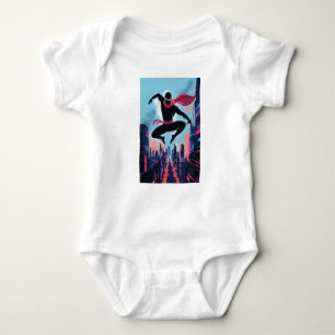 A masked ninja baby bodysuit