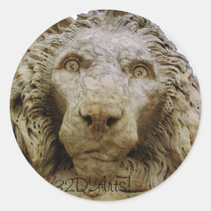 A Massa Lion Classic Round Sticker