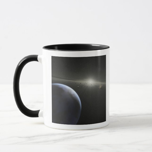 A massive asteroid belt in orbit around a star mug (Left)