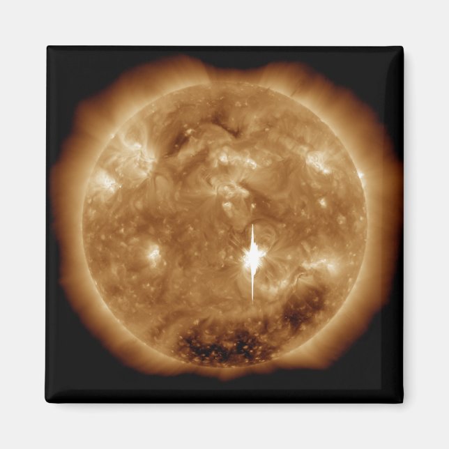 A massive X-class solar flare erupts on the Sun Magnet (Front)