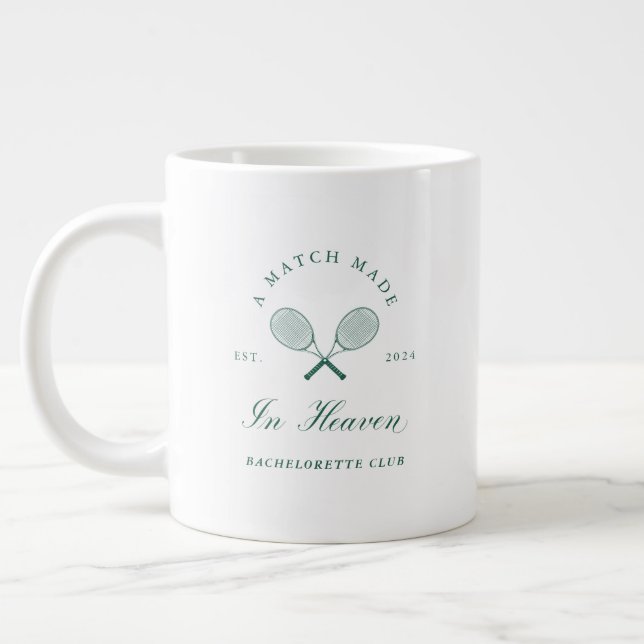 A Match Made in Heaven Bachelorette Large Coffee Mug (Left)