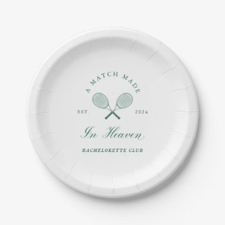 A Match Made in Heaven Bachelorette Paper Plate