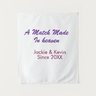 A match made in heaven purple mauve since year nam tapestry