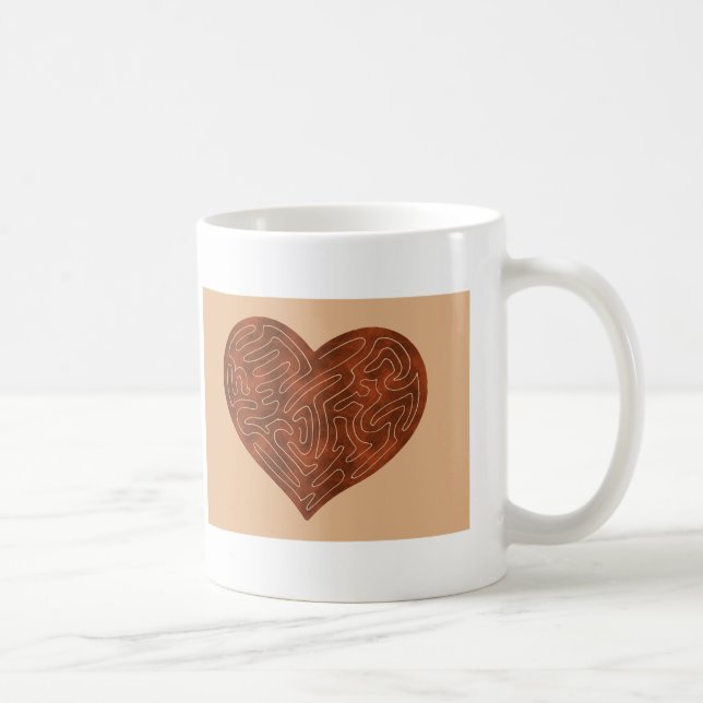 A-MAZE-ING HEART (RED) COFFEE MUG (Right)