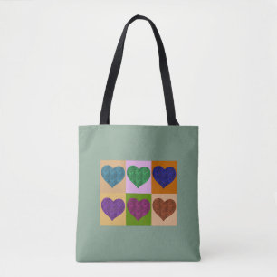 A-MAZE-ING HEARTS TOTE BAG