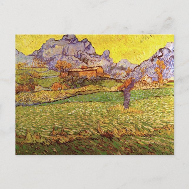 A Meadow in the Mountains, Vincent van Gogh Postcard (Front)