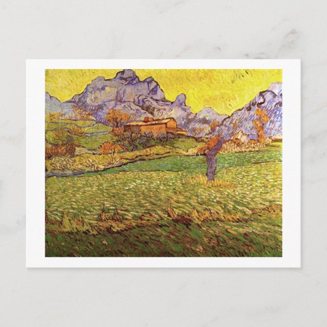 A Meadow in the Mountains, Vincent van Gogh Postcard (Front)