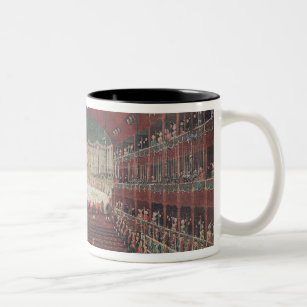 A Meal at the San Benedetto Theatre Two-Tone Coffee Mug