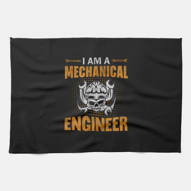 A Mechanical Engineer Tea Towel (Horizontal)