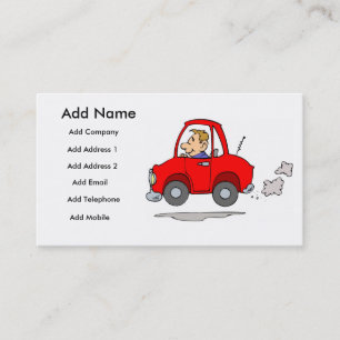 A Mechanics Or Car Salesmans Business/Profile Card