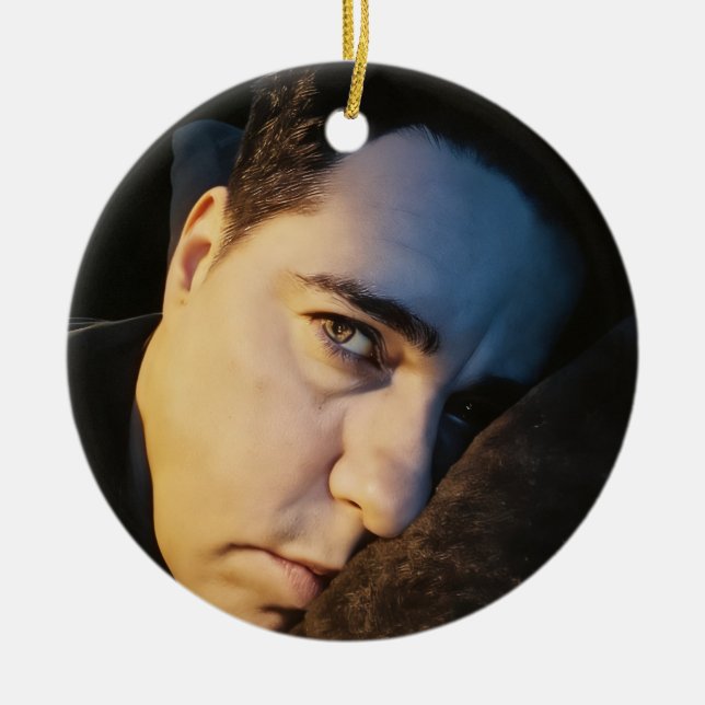 A medal ceramic ornament (Front)