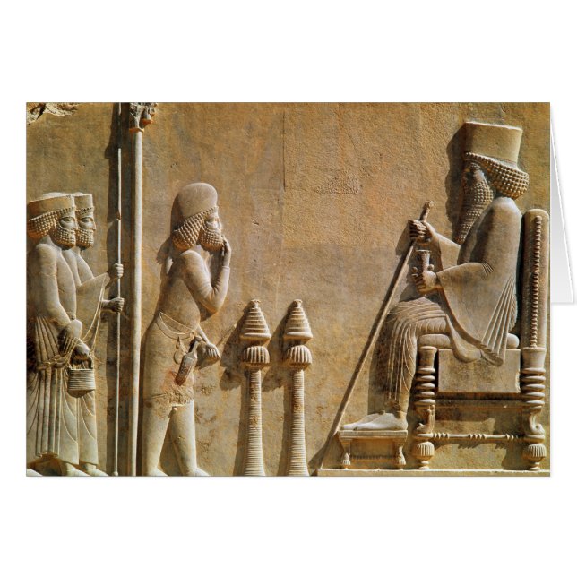 A Median officer paying homage to King Darius (Front Horizontal)