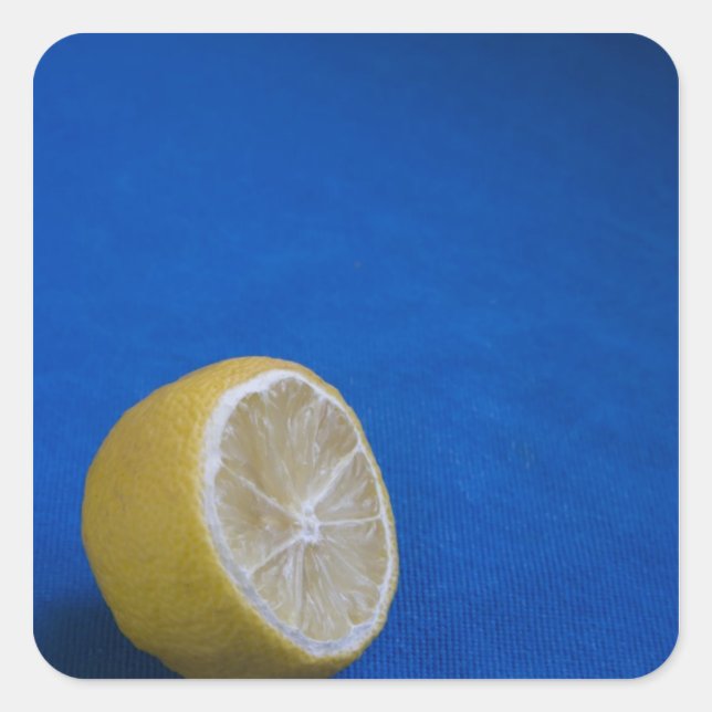 A Mediterranean Lemon Square Sticker (Front)