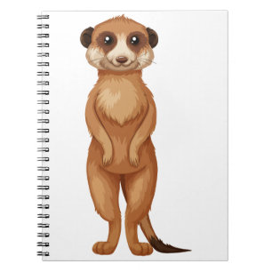 A meerkat cartoon notebook