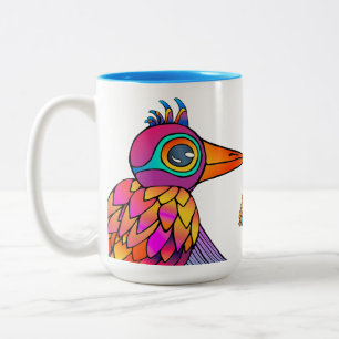 A Meeting of the Birds Dry Erase Board Two-Tone Coffee Mug