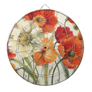 A Melody of Poppies Dartboard